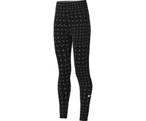 Nike One Leggings De Talle Alto Dri-Fit - Niña, Black/White, HF8228-010, XS