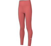 Nike One Leggings De Talle Alto Dri-Fit - Niña, Magic Ember/White, FZ5605-814, L