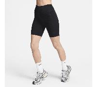 Nike One Mallas cortas de 20 cm de talle alto con bolsillos - Mujer - Negro M (EU 40-42)