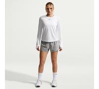 Nike One Pantalón corto con malla interior de talle medio y 8 cm Dri-FIT- Mujer - Gris M (EU 40-42)