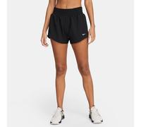 Nike One Pantalón corto con malla interior de talle medio y 8 cm Dri-FIT- Mujer - Negro M (EU 40-42)