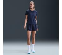 Nike One Pantalón corto de 8 cm con talle alto y diseño 2 en 1 Dri-FIT - Mujer - Azul XXL (EU 52-54)