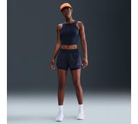 Nike One Pantalón corto de 8 cm con talle medio y diseño 2 en 1 Dri-FIT - Mujer - Azul XS (EU 32-34)