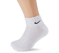 Nike One Quarter Socks 3PPK Value Calcetines para Hombre, Blanco (WHITE/BLACK), 46-50