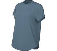Nike One Relaxed Dri-Fit FN2814-006 - Camiseta de Manga Corta para Mujer, Color Azul Ahumado/Negro, Talla 2XS