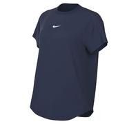 Nike One Relaxed Dri-Fit FN2814-411 - Camiseta de Manga Corta para Mujer, Azul Marino y Blanco, Talla 2XS