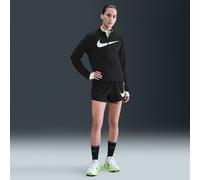 Nike One Swoosh Pantalón corto de running de 8 cm y talle medio con malla interior Dri-FIT - Mujer - Negro L (EU 44-46)