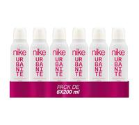 NIKE - Oriental Avenue Pack de 6 x 200 ml, Desodorante Mujer Spray, Desodorante Antimanchas para Todo Tipo de Piel, 0% Sales de Aluminio, de Larga Duración, Fragancia Gourmand Oriental