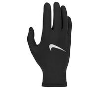 Nike Pacer Liner - Guantes de Correr para Mujer, Ligeros, Transpirables, Color Negro/Plateado, Talla L/XL