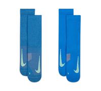 Nike Pack de 2 pares de calcetines de running Multiplier Crew Nike. Multicolor S