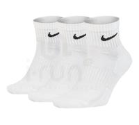 Nike U NK Everyday Cush Ankle 3Pr Socks, Hombre, White/Black, S