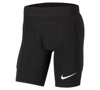 Nike Padded Goalie Pantalones Cortos De Portero, Hombre, Negro/Negro/Blanco, S