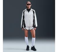 Nike Pantalón corto de atletismo de talle medio y 8 cm - Mujer - Gris XS (EU 32-34)