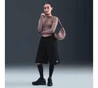 Nike Pantalón corto holgado de talle medio hasta la rodilla - Mujer - Negro S (EU 36-38)