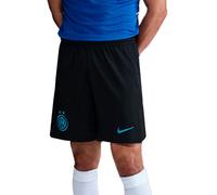 Nike - Pantalón corto Inter Milan Primera Equipación 2025-2026, Unisex, Black-Chlorine Blue No Sponsor, XL
