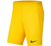 Nike BV6865-719 Y NK DF Park III Short NB K Shorts Unisex Tour Yellow/(Black) Tamaño XS
