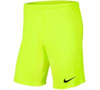 Nike - Pantalón corto Park III Knit, Unisex, Volt-Black, 2XL