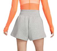 Nike - Pantalón corto Phoenix Fleece Mujer, Mujer, Mgh Solid Grey-White-Better Scarlet, S