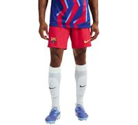 Nike - Pantalón corto Pro Fc Barcelona Cuarta Equipación 2025-2026, Unisex, Salsa Red-Gym Blue-University Blue-(Opti Yell, S
