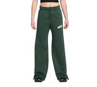 NIKE Pantalón de chándal de mujer NSW PHNX FLC Flare Wide verde oscuro | S