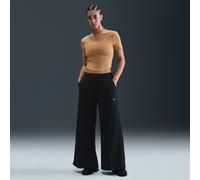 Nike Pantalón deportivo de talle medio con pernera ancha - Mujer - Negro XL (EU 48-50)