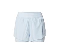 Nike Swift Pantalón corto de running con talle medio y diseño 2 en 1 Dri-FIT - Mujer - Azul S (EU 36-38)
