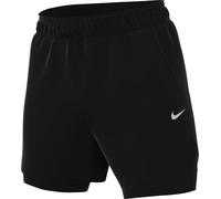 Nike Pantalones Cortos De Running 2 En 1 Dri-Fit Repelentes Al Agua De 5" para Hombre Stride Running Division, Black/Reflective Silv, FZ1135-010, S