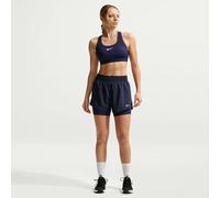 Nike Pantalones Cortos para Mujer Nk One DF HR 3in 2N1, Midnight Navy/White, M
