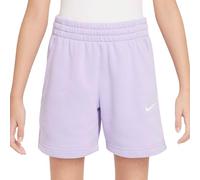 Nike Pantalones Cortos para niñas Club French Terry 5 In Lbr Shorts, Hortensias/White, 13/15 años