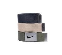 NIKE Paquete de 3 cinturones de tela para hombre
