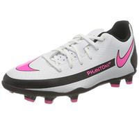 NIKE Phantom GT Club FG/MG Zapatos de fútbol (FG) White/Pink Blast-Black 38