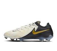 Nike Phantom Gx 2 Elite FG Low-Top Soccer Cleats, Zapatillas Hombre, Negro, Dorado, Blanco (White/Metallic Gold Coin/Black), 38.5 EU
