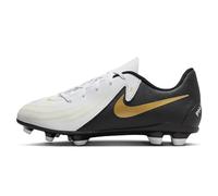 NIKE Phantom Gx II Club FG/MG Zapatillas de fútbol Moneda de Oro Mtlc Blanco/Negro 38.5