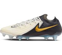NIKE Phantom Gx II Elite SG-Pro AC, Botas de fútbol Hombre, White Black Mtlc Gold Coin, 41 EU