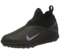 Nike Phantom Vsn 2 Academy DF TF, Zapatos, Black/Black, 34 EU