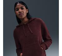 Nike Phoenix Cozy Bouclé Sudadera con capucha Knit de ajuste holgado - Mujer - Rojo S (EU 36-38)