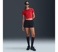 Nike Phoenix Fleece Pantalón corto de talle medio de 5 cm - Mujer - Negro XXL (EU 52-54)