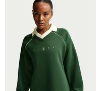 Nike Phoenix Fleece Polo oversize con estampado - Mujer - Verde S (EU 36-38)