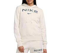 Nike Phoenix Fleece Std Logo Sudadera con Capucha, Lt Orewood Brn/White/Armory Na, Medium para Mujer