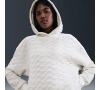 Nike Phoenix Fleece Sudadera amplia con capucha de jacquard - Mujer - Blanco S (EU 36-38)