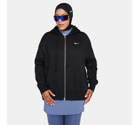 Nike Phoenix Fleece Sudadera con capucha, cremallera completa y ajuste oversize - Mujer - Negro XXS Tall