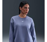 Nike Phoenix Fleece Sudadera de cuello redondo oversize - Mujer - Azul M (EU 40-42)