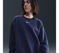 Nike Phoenix Fleece Sudadera de cuello redondo oversize - Mujer - Azul XL (EU 48-50)