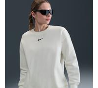 Nike Phoenix Fleece Sudadera de cuello redondo oversize - Mujer - Blanco S (EU 36-38)