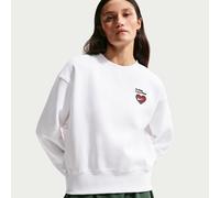 Nike Phoenix Fleece Sudadera de cuello redondo oversize - Mujer - Blanco XS (EU 32-34)