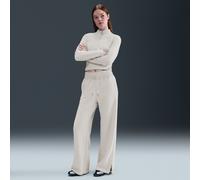 Nike Phoenix Plush Pantalón de talle alto y tejido Fleece cálido con pierna ancha - Mujer - Gris M (EU 40-42)