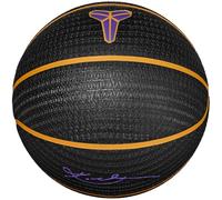 Nike Playground Balón de Baloncesto 8P Kobe Bryant - Outdoor Street Balón de Baloncesto - Resistente Entrenamiento - Entregado desinflado, Negro/University Gold/Court Purple/University Gold, 7