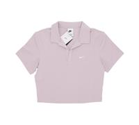 Nike- Polo Crop Esencial en Violeta- Sport- Mujer- Púrpura- M- Polo Crop Esencial en Violeta
