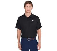 Nike Polo de Golf Dri-fit Victory Solid para Hombre, Negro/Blanco, Medium