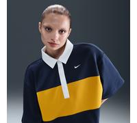 Nike Polo de manga corta oversize - Mujer - Azul XXL Tall